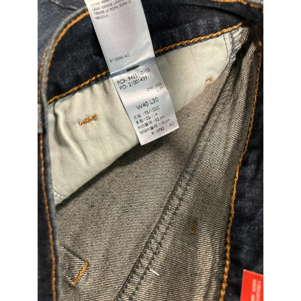Signature Levi Strauss Athletic Fit Men 40x30(29) Blue New Tapered Jeans